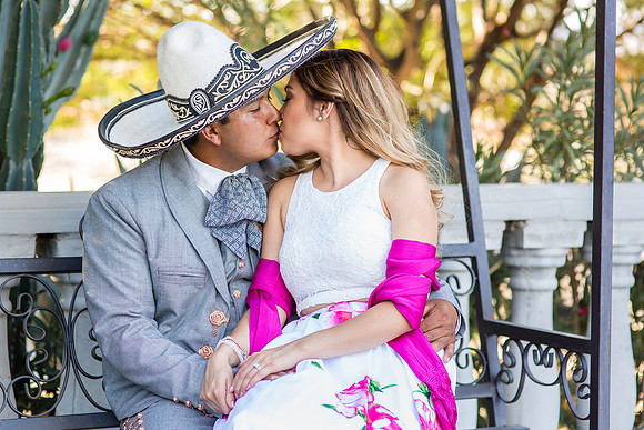 Engagement Photo by Menifee, Temecula, Fallbrook Wedding Photographer at Rancho R Los Agaves, Alfi and Angel