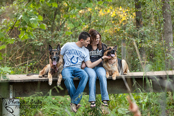 Temecula Wedding Photographer captured romantic outdoor Engagement photos with dog by Natural Light in Fallbrook, San Diego