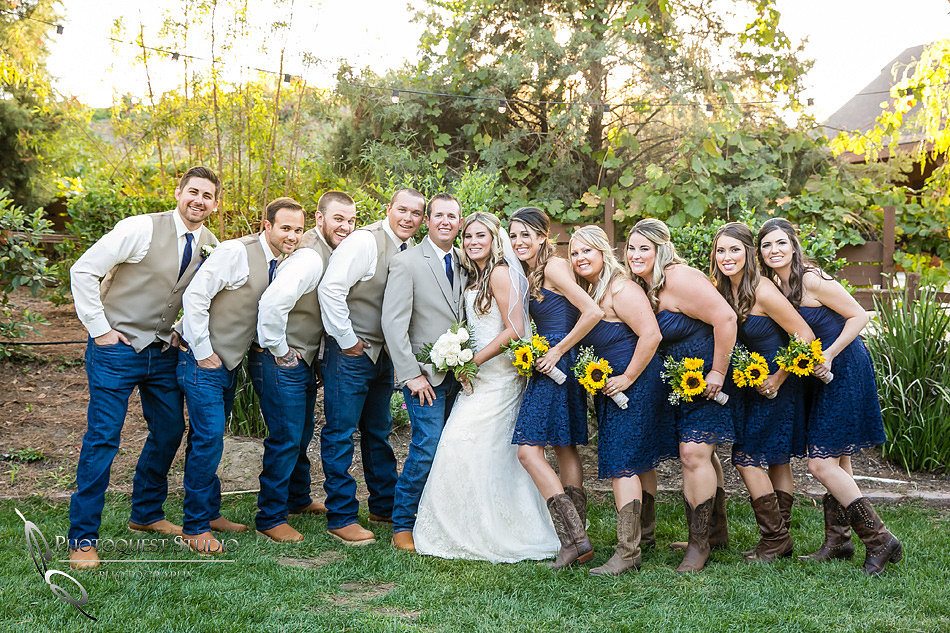Wedding party at Longshadow Ranch Winery by Temecula Wedding Photographer