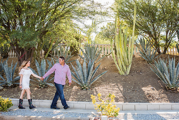 Engagement Photo by Menifee, Temecula, Fallbrook Wedding Photographer at Rancho R Los Agaves, Alfi and Angel