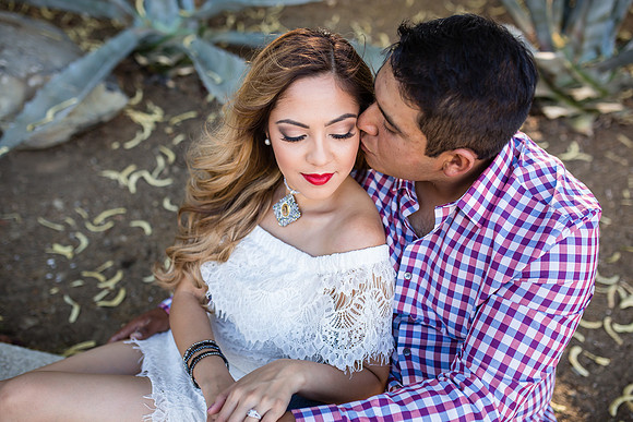 Engagement Photo by Menifee, Temecula, Fallbrook Wedding Photographer at Rancho R Los Agaves, Alfi and Angel