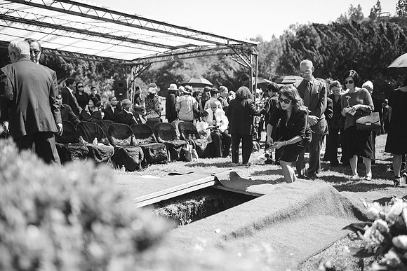 TL's Mom Funeral - B&W-254