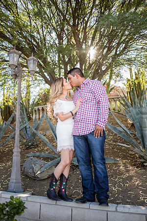 Engagement Photo by Menifee, Temecula, Fallbrook Wedding Photographer at Rancho R Los Agaves, Alfi and Angel