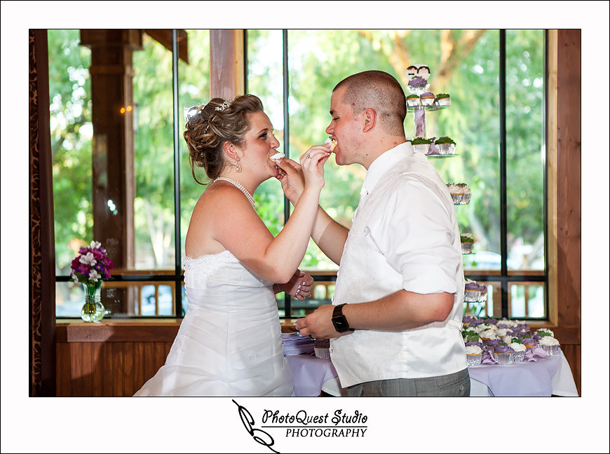 Longshadow Ranch Wedding Photography, Temecula Vineyard and Winery Wedding Photographer - PhotoQuest Studio, bride and groom feeding each other cake