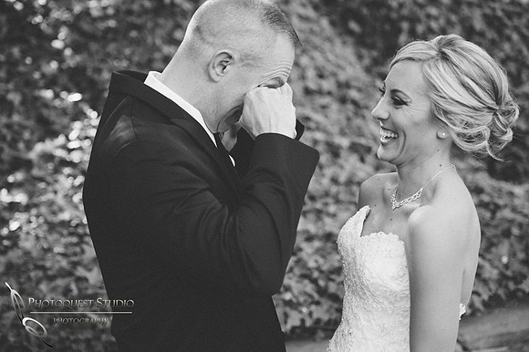 Jason crys at the first look - Wedding Photograher in Fallbrook, Pala Mesa Resort Wedding