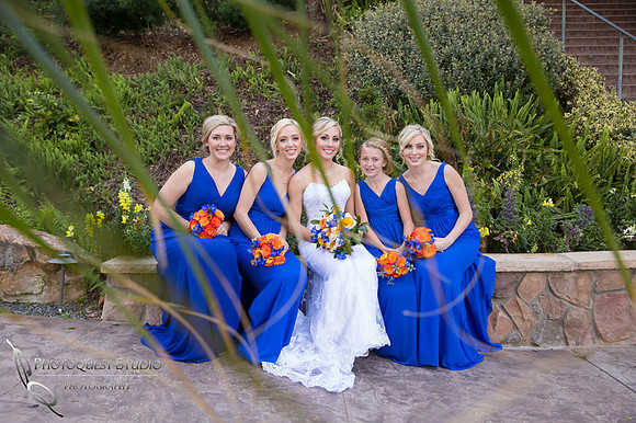 The Bride and her Bridesmaids at Pala Mesa Resort Wedding photo by Temecula Wedding Photographers