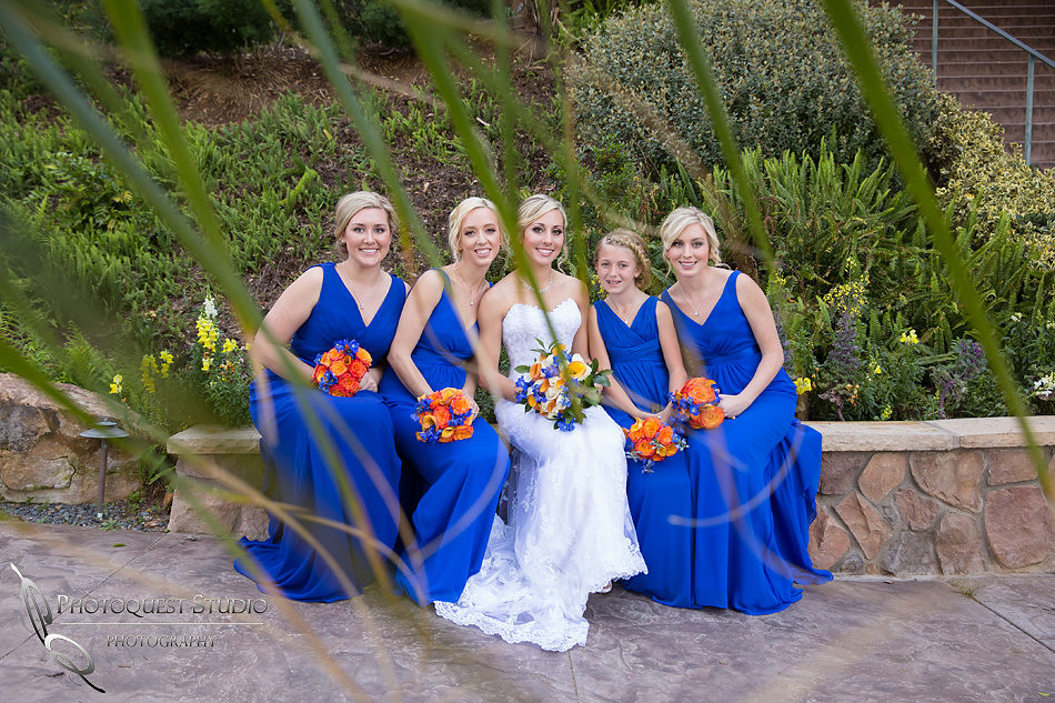The Bride and her Bridesmaids at Pala Mesa Resort Wedding photo by Temecula Wedding Photographers