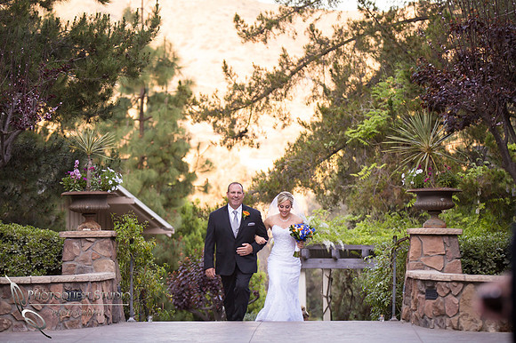 Father & Daughter entering the Ceremony, Wedding Photograher in Fallbrook, Pala Mesa Resort Wedding