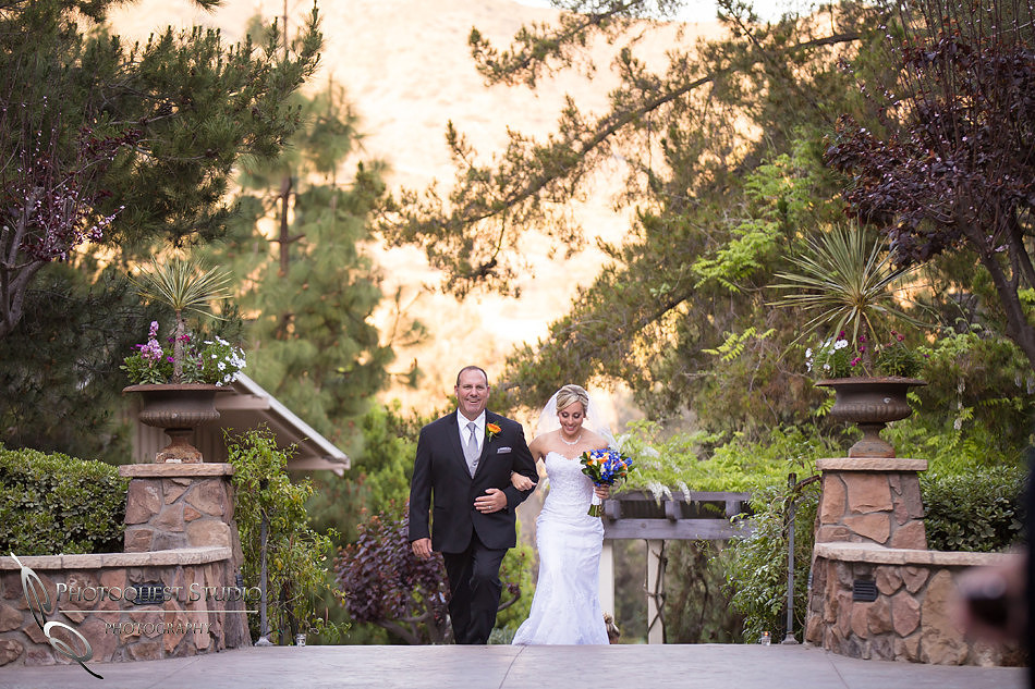 Father & Daughter entering the Ceremony, Wedding Photograher in Fallbrook, Pala Mesa Resort Wedding