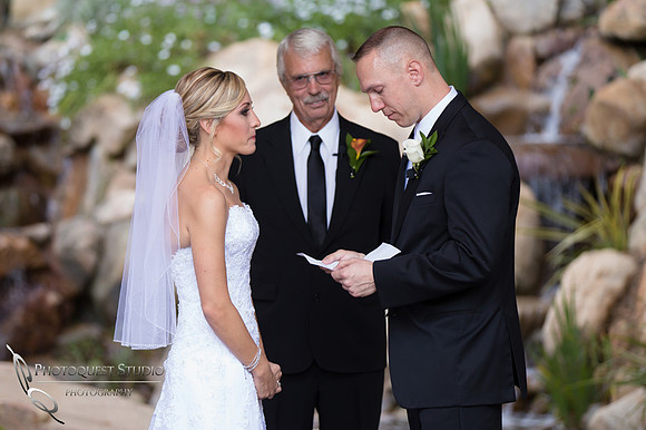 Tearing moment at  Pala Mesa Resort Wedding photo by Temecula Wedding Photographer