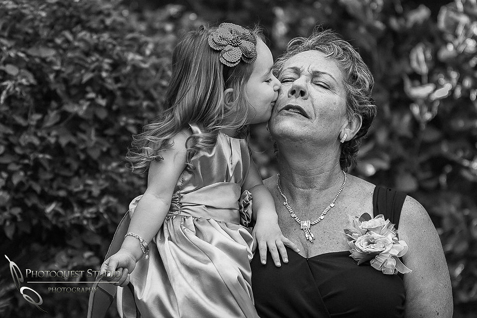 Kissing Grandma at Grand Tradition Estate, Happy Mother Day by Wedding Photograher in Temecula