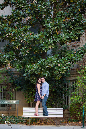 Engagement Photo at University of La Verne, Pamona, California by Temecula Wedding Photographer