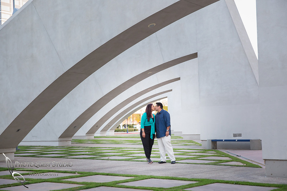 San Diego Convention Center, Gaslamp District Engagement Photo - Synthia & Mike
