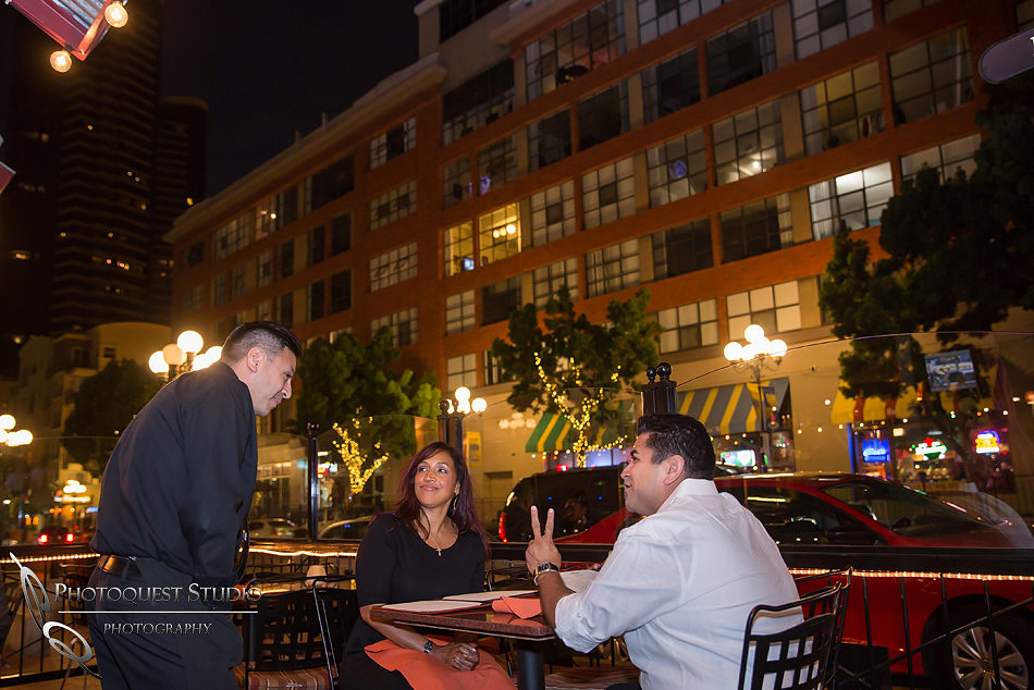 San Diego Convention Center, Gaslamp District Engagement Photo - Synthia & Mike