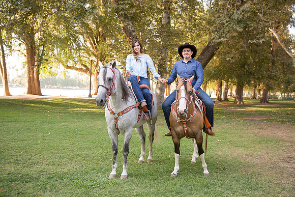 Wedding Photographer in Temecula, Engagement Photo with beautiful Couple and Horses in Riverside, California - Mayra and Juan