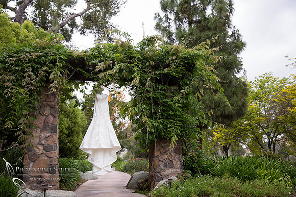 Wedding dress photo at Pala Mesa Resort Fallbrook