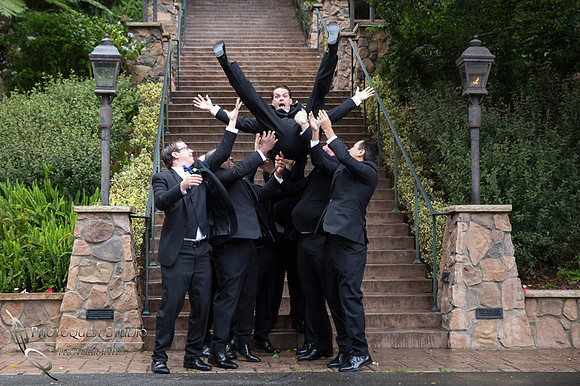 Flying Groom at Pala Mesa Resort Fallbrook by Temecula Wedding Photographer