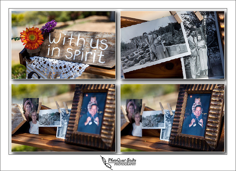 With us in Spirit Family Members at DIY Backyard wedding in Escondido, San Diego by Temecula Wedding Photographer of PhotoQuest Studio | Photography - Locate in Menifee and serving both N&S California