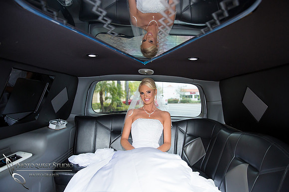 Bride in the Limo by Temecula Wedding Photographer of Photoquest Studio, Photography