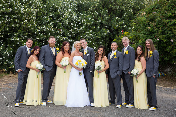 Bridal party at the Orchard, Wedgewood Wedding in Menifee by Temecula Wedding Photographer