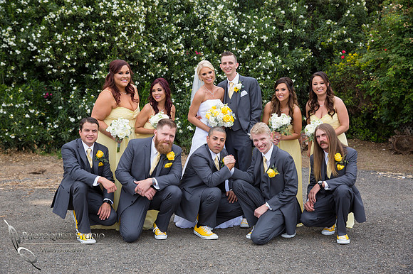 happy bridal party by Temecula Wedding Photographer of Photoquest Studio, Photography