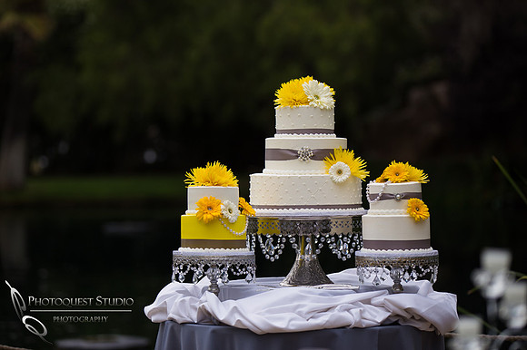 Wedding cake at the Orchard, Wedgewood Wedding in Menifee by Temecula Wedding Photographer