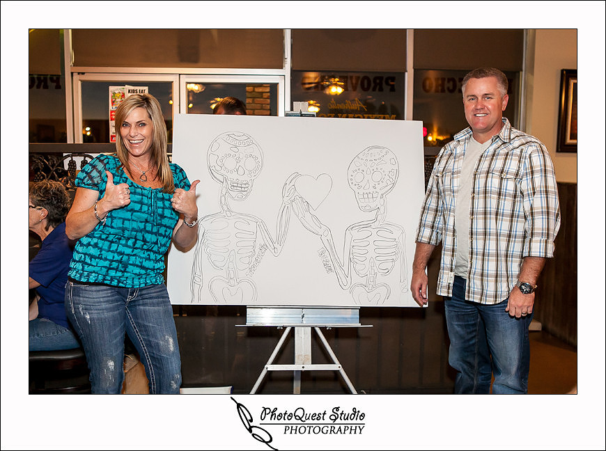 Arts Council Menifee &amp; Pride of Menifee Race Team,  "Dia Del Los Muertos" fundraiser evening at Provecho Grill photograph by Menifee event &amp; wedding photographer of PhotoQuest Studio, Photography.