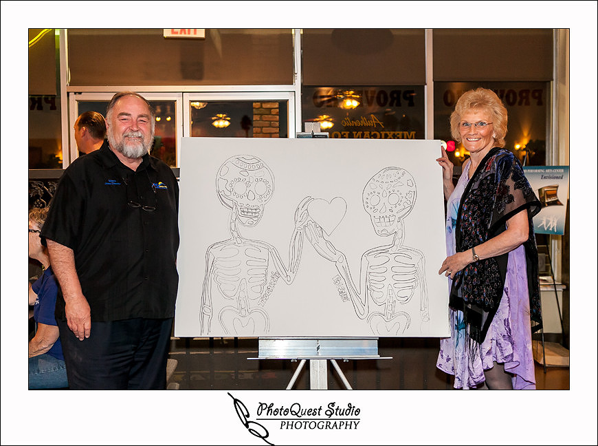 Arts Council Menifee &amp; Pride of Menifee Race Team,  "Dia Del Los Muertos" fundraiser evening at Provecho Grill photograph by Menifee event &amp; wedding photographer of PhotoQuest Studio, Photography.