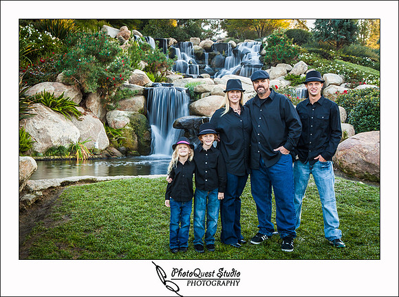 Family Photography at Redhawk Waterfall in Temecula