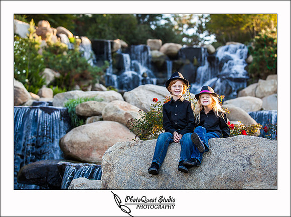 Family Photography at Redhawk Waterfall in Temecula