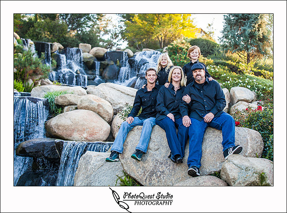 Family Photography at Redhawk Waterfall in Temecula