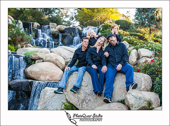 Family Photography at Redhawk Waterfall in Temecula