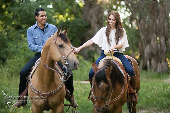 Hold hand on horse back Fairmount Park, Mission Inn, Riverside Downtown, California Engagement Photo