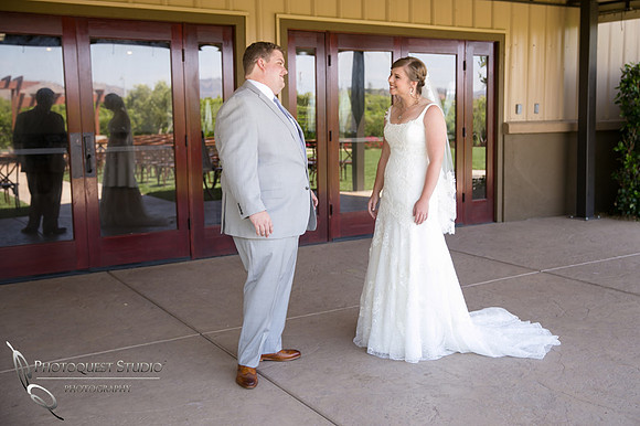 Wedding photo with Rolls Royce car at Wiens Winery by Temecula photographer, Chloe and Colby