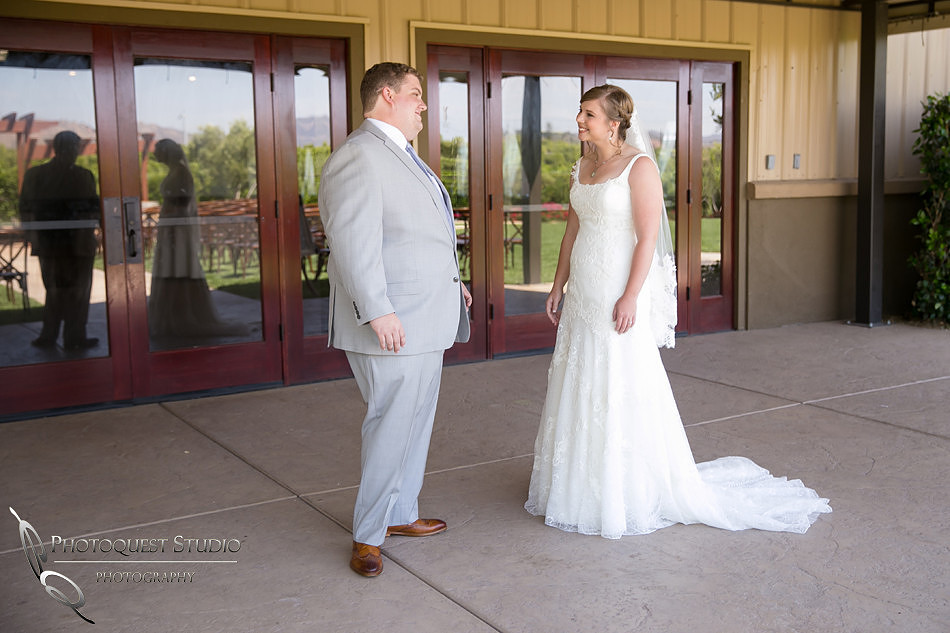 Wedding photo with Rolls Royce car at Wiens Winery by Temecula photographer, Chloe and Colby