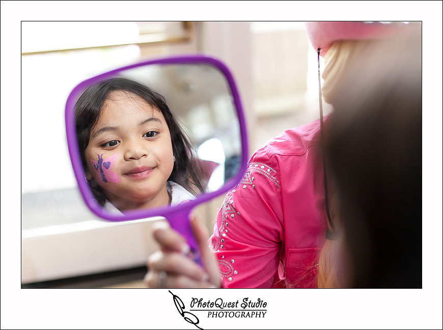 Lake Harveston Lakehouse Birthday Party by Temecula, Menifee, Murrieta Wedding Photographer - PhotoQuest Studio, Photography - birthday girl looking in the mirror