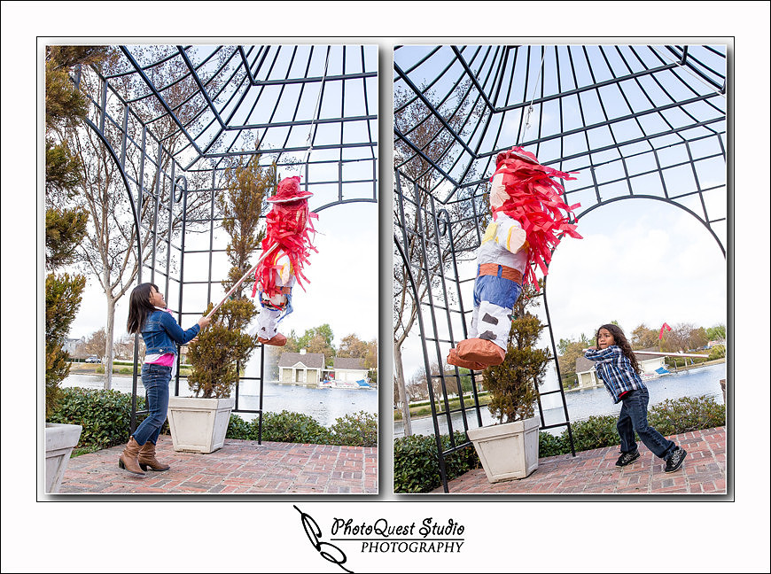 Lake Harveston Lakehouse Birthday Party by Temecula, Menifee, Murrieta Wedding Photographer - PhotoQuest Studio, Photography - breaking the pinata