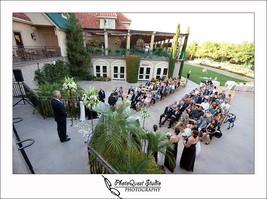 South Coast Winery Wedding Photography by Temecula, Menifee, Murrieta Wedding Photographer. the wedding guests at south coast wedding