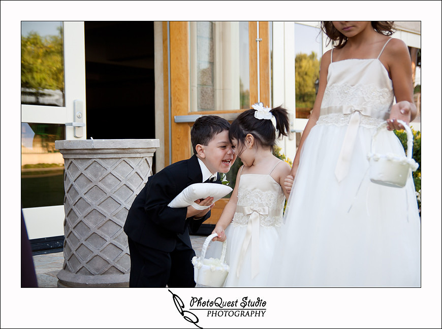 South Coast Winery Wedding Photography by Temecula, Menifee, Murrieta Wedding Photographer. Cute kids at wedding