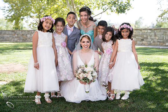 bride and kiss at wedding