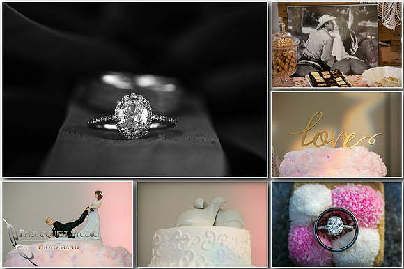 diamond and wedding cake