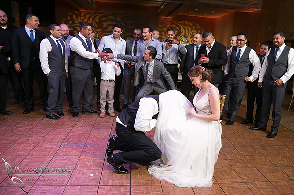 too young to see, groom getting the garter