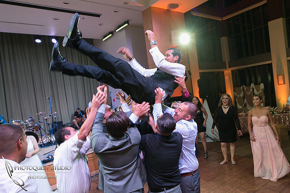 flying groom at diamond bar center by riverside wedding photographer
