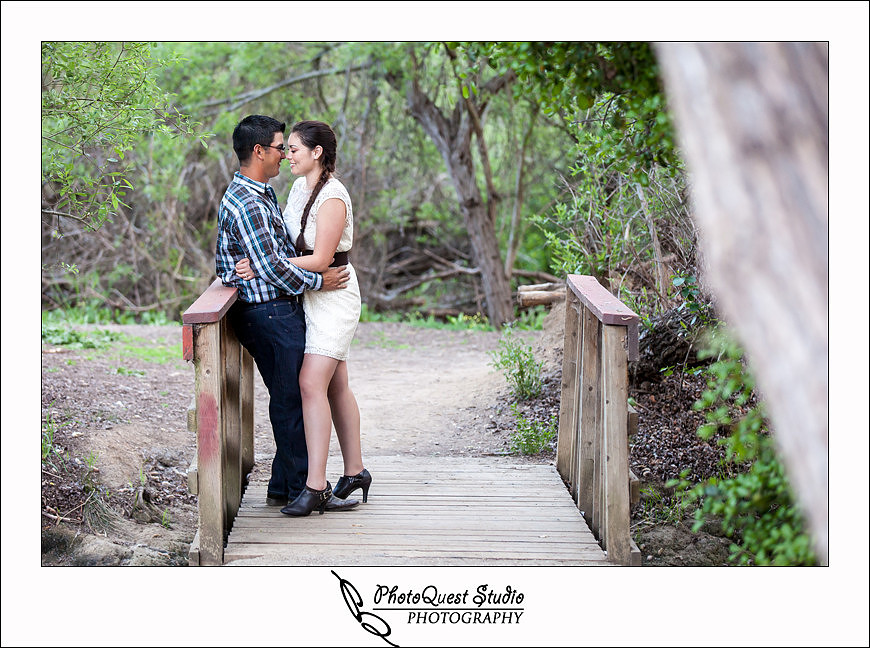 Romantic Temecula Old Town and Fallbrook Sunset Engagement Photo Session by Menifee, Temecula Wedding Photographer - Future Bride and Groom quiet moment