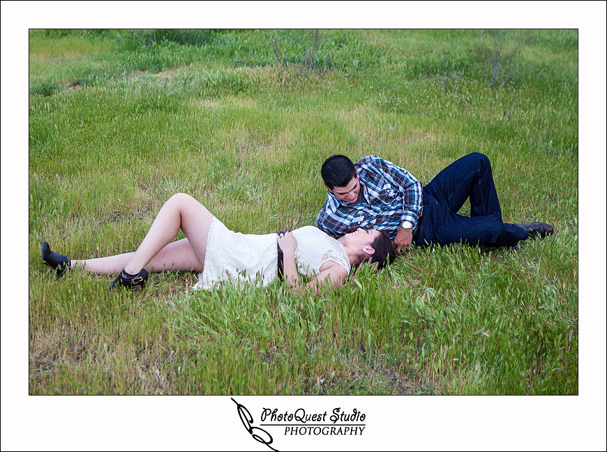 Romantic Temecula Old Town and Fallbrook Sunset Engagement Photo Session by Menifee, Temecula Wedding Photographer - Future Bride and Groom romantic moment