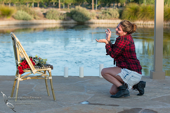 Surprise Proposal at Ponte Winery by Temecula Wedding Photographer