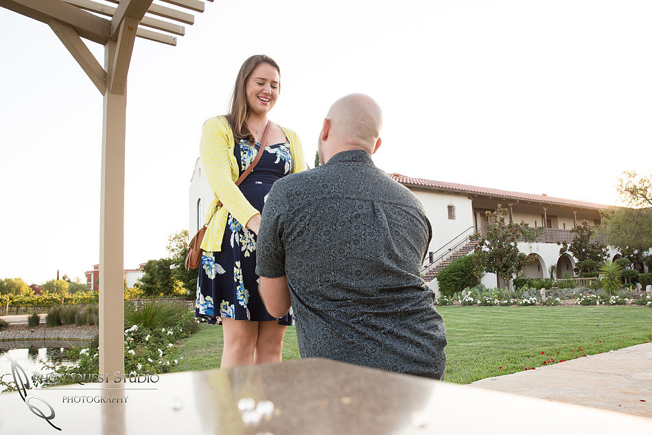 Surprise Proposal at Ponte Winery by Temecula Wedding Photographer