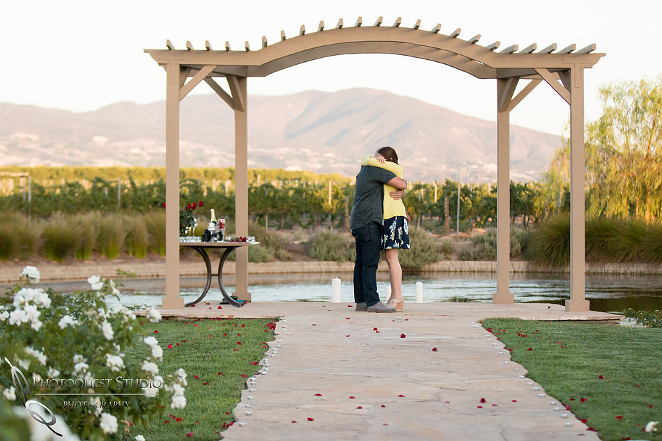 Surprise Proposal at Ponte Winery by Temecula Wedding Photographer