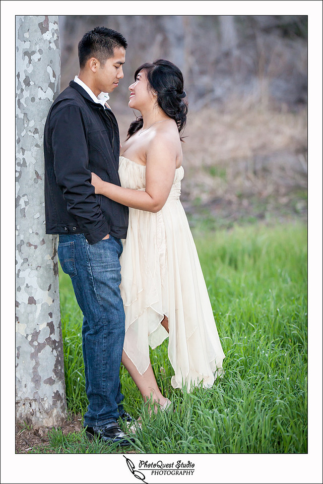 Romantic Temecula Old Town and Fallbrook Engagement Photo Session by Menifee, Temecula Wedding Photographer - Future Bride and Groom looking at each other