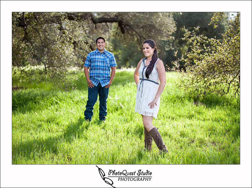 Valley Center Mountain Top Engagement Photo Session by Menifee wedding photographer, Murrieta wedding photographer, Temecula Wedding Photographer, Valley center wedding photographer - Lee in the background of Jessica